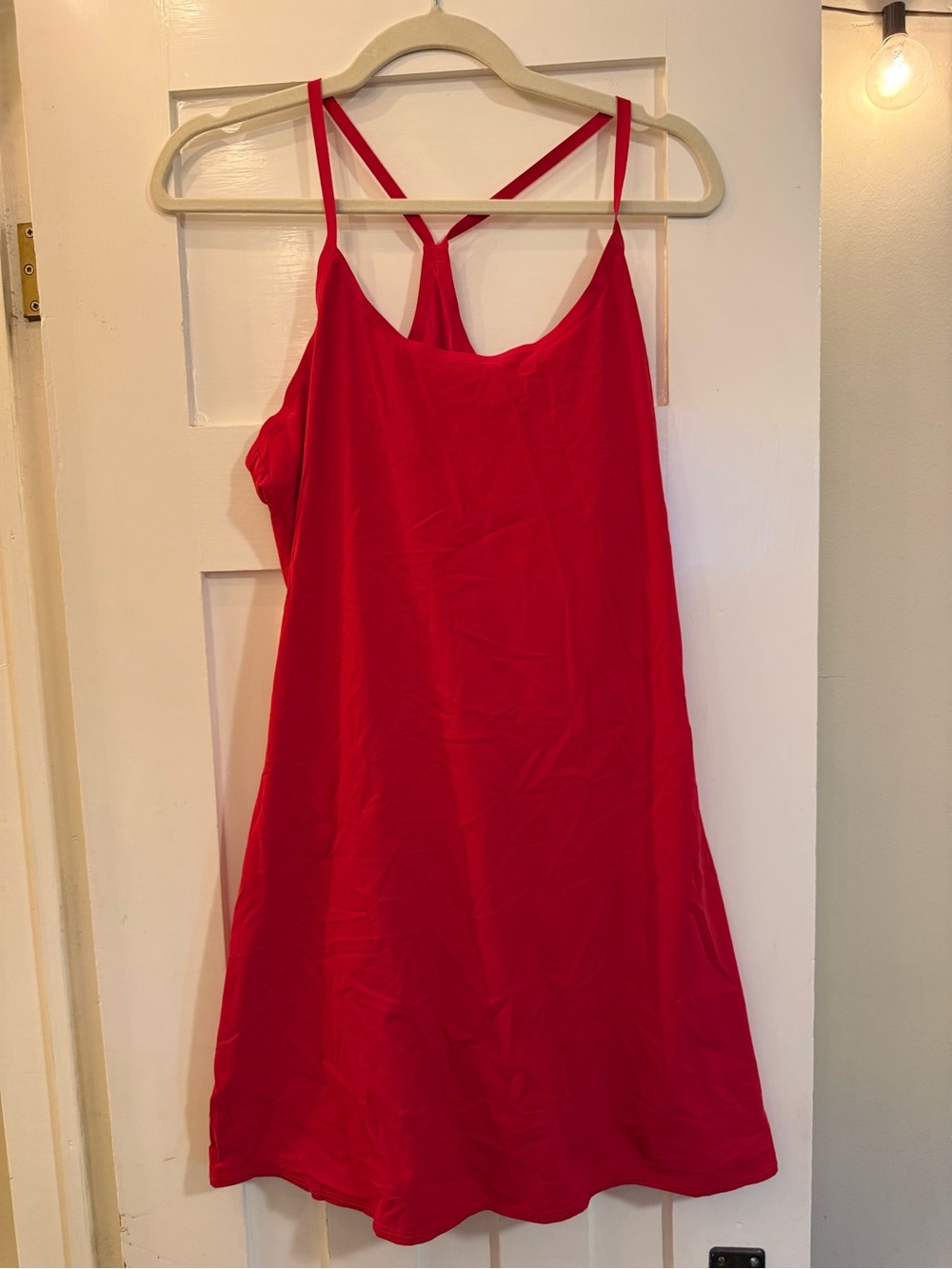 Outdoor Voices Red Strappy Mini Dress